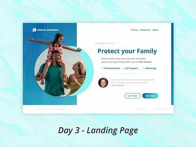 Day 3 - Landing Page adobe dailyui design ui ux