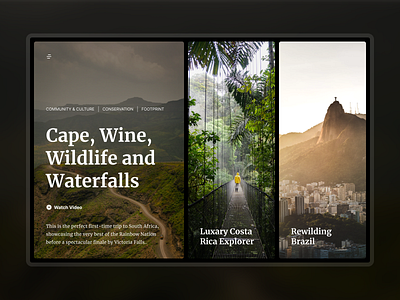 Travel Blog concept design fonts paring travel ui