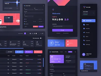 Valor 2.0 UI branding design graphic design illustration logo minimal typography ui ux vector web