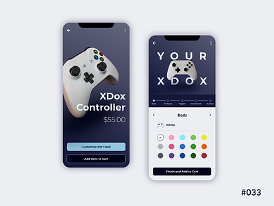 Daily UI 33 - Customize Product branding customize daily ui 33 dailyui dailyui33 dailyuichallenge design gaming ui ui design