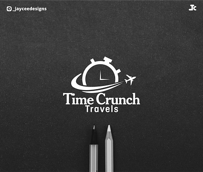 TIME CRUNCH TRAVEL branding design graphic design illustration logo logo design logoinspiration logotipo minimal vector