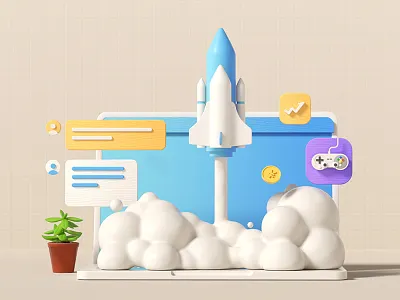 Web illustration 3d design illustration