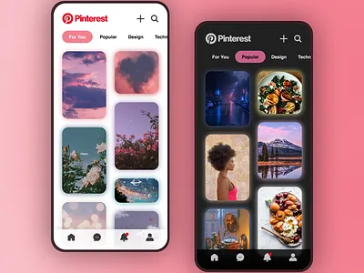 Pinterest Redesign Concept app concept design redesign ui uidesign uiux ux uxdesign