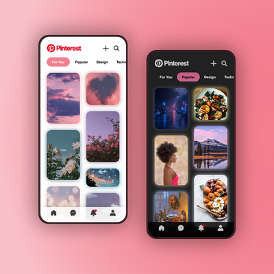 Pinterest Redesign Concept app concept design redesign ui uidesign uiux ux uxdesign