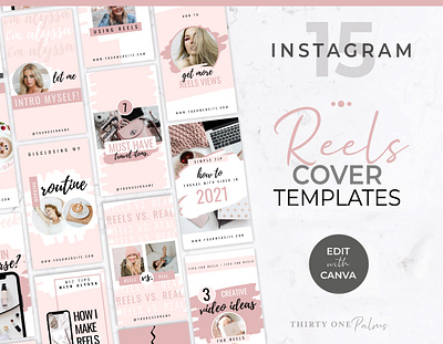 Instagram Reels Templates for Canva branding business marketing canva canva graphics canva template canva template set design diy design graphic design instagram instagram template reels social media social media canva template