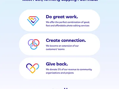 You've met the brand, now get to know our values graphic design image editing photo photo editing photo retouching