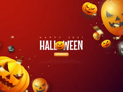 Halloween Pumpkin Red Background Illustration art bacground character creepy design event graphic helloween horror illustration party poster pumpkin red scary spooky sprinkle template vector walpaper