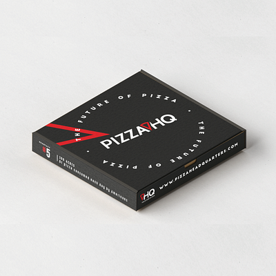 HQ Pizza Box box design design graphicdesign labeldesign packaging packaging design pizza box