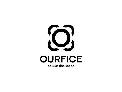 OURFICE - Logo Design Concept abstract brand identity business branding company brandmark coworking space desk icon letter o logomark logotype mark minimal logo minimalist modern logo design office simple symbol visual identity workplace workspace