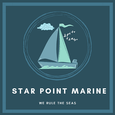 STAR POINT MARINE design logo logodesign