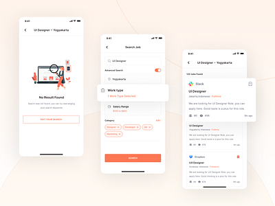 Joboard - Search advanced search app design employee employer hiring platform illustration ios job job application job board job platform minimal mobile mobile app search ui ui kit ux vacancy