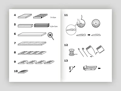 Ikea Manual - How is it Made? Clothespins design graphic graphic design graphics ikea illustration instruction layout manual vector