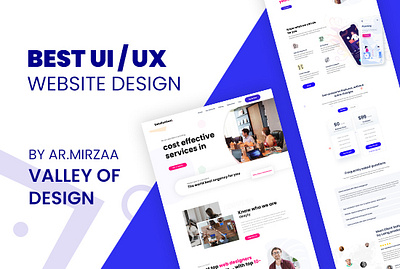 Website Mockup design templete ar mirzaa branding design design classices ds mirzaa graphic design illustration personal ui valley of design website mockup