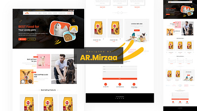 Best Pet food website design template ar mirzaa design design classices ds mirzaa graphic design personal pet food website design templete