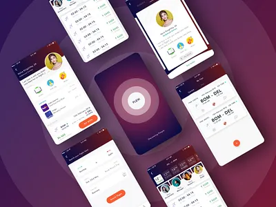 Flexi App adobe xd after effects app design illustration mobile