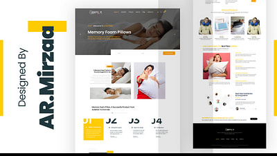 Foam website design template ar mirzaa design design classices ecommerce foam foam website desigm templete pillow pillow website ui website design