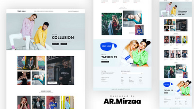 Fashion website design template ar mirzaa design design classices ds mirzaa fashion website design templete graphic design illustration personal ui
