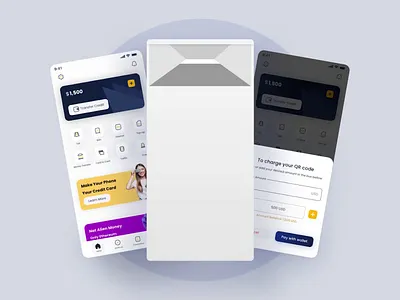 Invoice - Digital Wallet animation app application credit card fintech internet invoice minimal mobile mobile app money motion graphics topup ui ui design uiux user interface ux uxui wallet