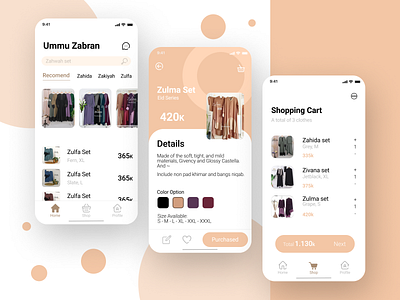 Ummu Zabran App app branding design ui