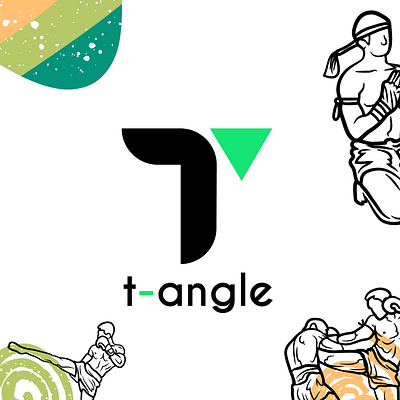 T-angle Logo design illustration logo t letter logo tshirts tshirts store