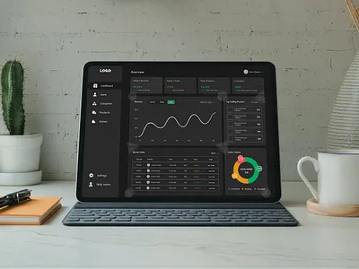 Admin Panel Black UI (eCommerce Dashboard Design) admin panel black ui dashboard dashboard design ecommerce erp erp erp design product design software product ui ui design ui ux design web design