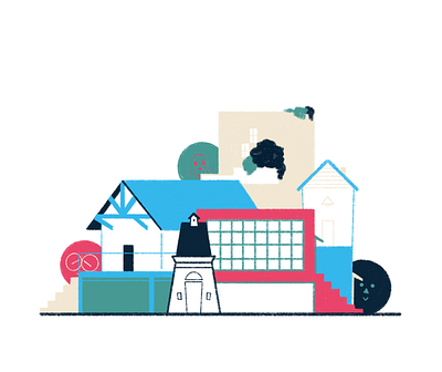 Neighborhood StyleFrames 2d design flat illustration minimal simple styleframe