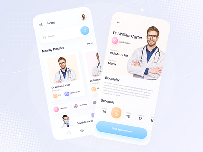 Online Doctor App Concept👨‍⚕️ app design consultant design doctor app doctor ui dr app graphic design inspiration ios app minimal app online doctor online doctor app trendy app ui ui design uidesign uiux