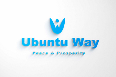 Ubuntu Way Logo 3d logo design brand identity branding corporate design corporate identity design illustration logo logo client logo design road sign logo transport logo upwork