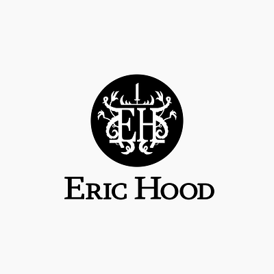 Logo Design for Eric Hood author branding design fantasy graphic design horror logo logo design branding tentacles vector