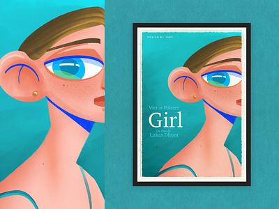 Girl art character design digital art digital illustration gir girl character illustration movie movie illustration procreate art