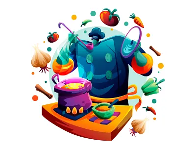Chef Cooking chef cook food vector