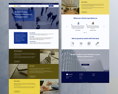 HR Consulting Firm - Landing Page homepage landing page landing page design webdesign website design