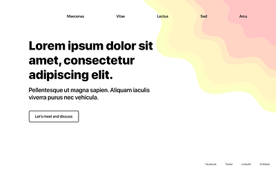 Love for Contours: Design 01 colourful contour minimalistic organic web design