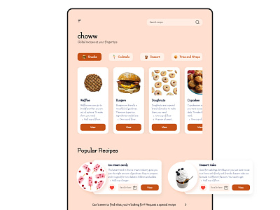 #DailyUI Day 40 Recipe app dailyui figmadesign uxfoodie