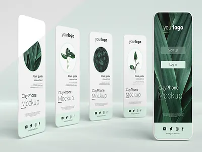 Mobile App screen interface 3D mobile app mobile screen interface mockup design ui design