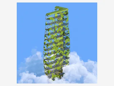 7 3d abstract design digitalart glass graphic design houdini illustration letter redshift3d sky