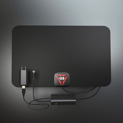 TV antenna (3d visualization) 3d antenna electronics product design visualization