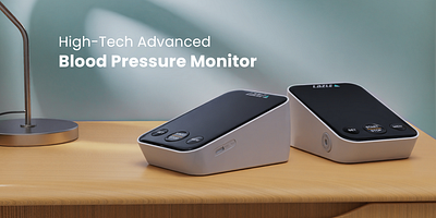 Blood pressure monitor - 3d visualization 3d advertising banner electronics product visualization render