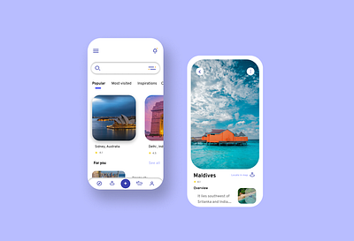 Travel agency mobile app app app design design ux