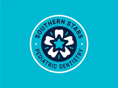 Southern Stars Pediatric Dentistry Logo dentist logo pediatric dentist teeth