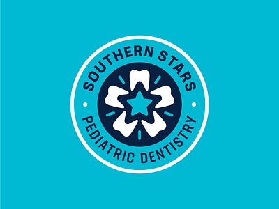 Southern Stars Pediatric Dentistry Logo dentist logo pediatric dentist teeth