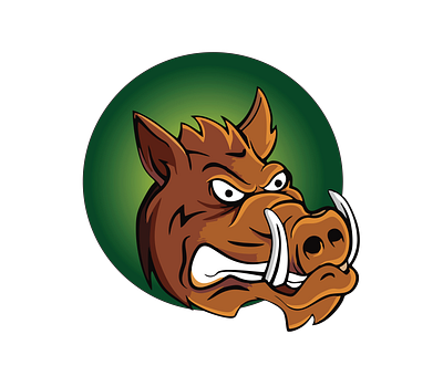 Bewildered Boar Vector 3d graphic design illustrator png