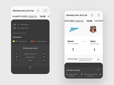 mobile soccer match statistics-app app design figma logo mobileui mobileux sport ui uiux