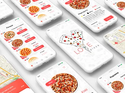 Love Pizza Application application design logo