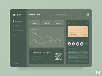 Expense Dashboard Concept app banking banking app branding colors dashboard design dribbble finance finance app fintech illustration investment logo minimal mobile design stocks ui user interface ux