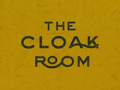 The Cloak Room - Retro Speakeasy bar logo adobe illustrator cc bar logo branding design graphic design icon logo logo design minimal retro retro design retro logo speakeasy speakeasy bar texture typography vector vintage vintage design vintage logo