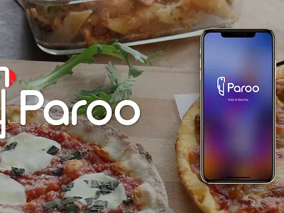 Application development for PAROO app branding delivery design food icon illustration logo mobile pizza typography ui ux vector