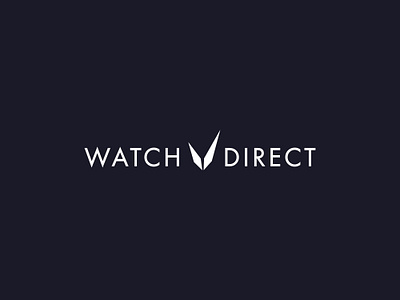 WatchDirect branding clock hour lancets logo logo mark minimal minimalist monogram time w letter watch