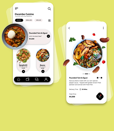 Food Mobile App Design app design food mobile nigerian