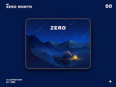 蓝色调 illustration